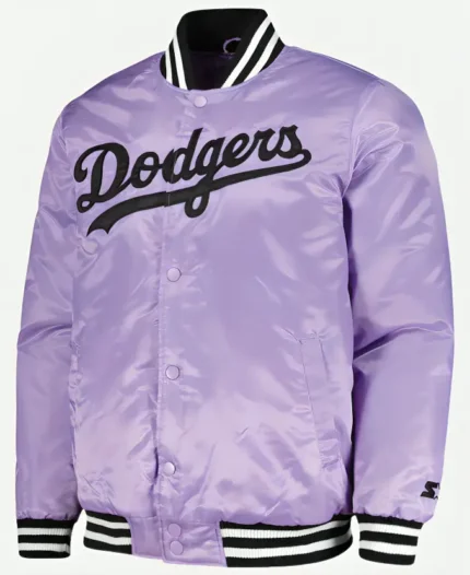 Los Angeles Dodgers Cross Bronx Jacket Front