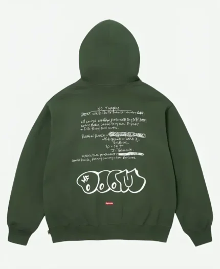 MF DOOM x Supreme Hoodie Back