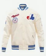MLB Montreal Expos Retro Varsity Jacket Front