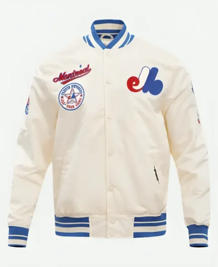 MLB Montreal Expos Retro Varsity Jacket Front
