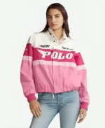 Men And Woman Ralph Lauren Pink Polo Bomber Jacket