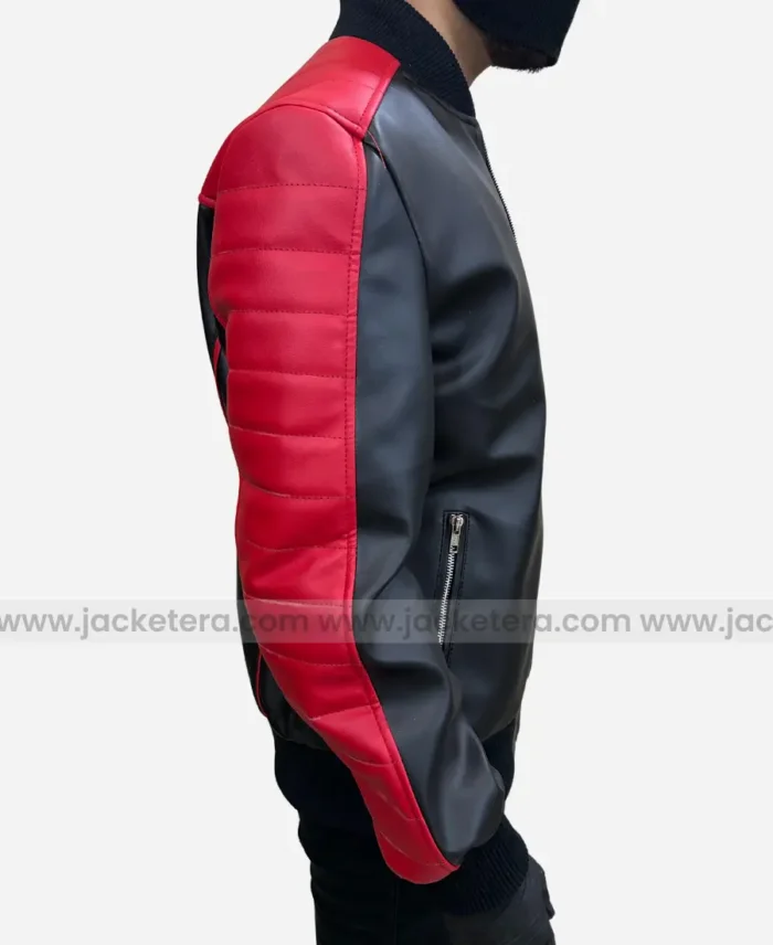 Miami Vice Stunt Bomber Leather Jacket