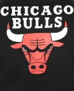 NBA Unisex Chicago Bulls Hoodie Black Pullover Hoodie Back Detailing