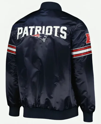 New England Patriots Full Snap Jacket Back