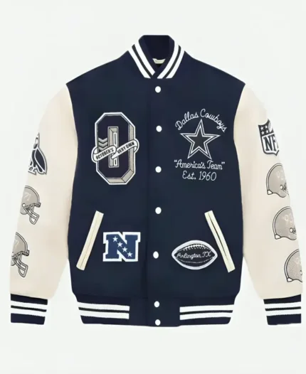 OVO X NFL Dallas Cowboys Jacket Front