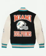 OVO x NFL Miami Dolphins Jacket Back