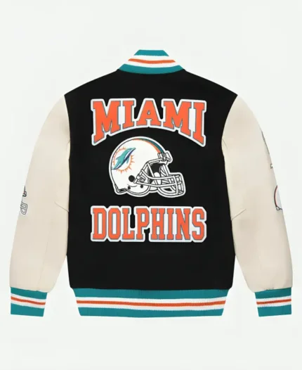 OVO x NFL Miami Dolphins Jacket Back