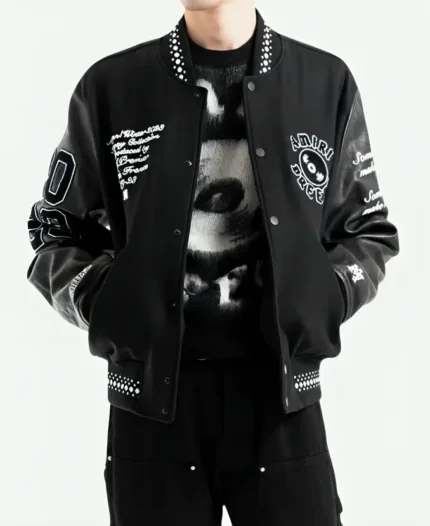 Patrick Mahomes Amiri Varsity Jacket Open Zip Shoot