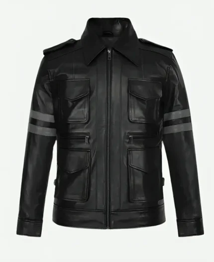 Resident evil leon kennedy’s leather jacket Front
