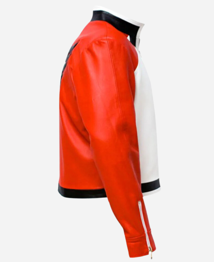 Rock Howard The King of Fighters 14 White and Red Leather Jacket
