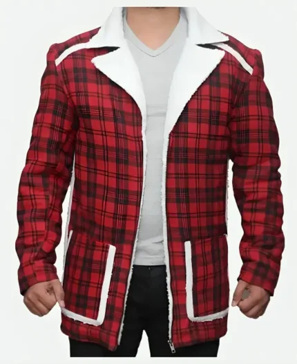 Ryan Reynolds Deadpool Red Plaid Jacket