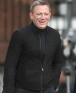 Spectre James Bond Daniel Craig Black Leather Jacket