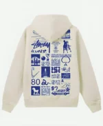 Stussy Sara Zip Hoodie White Back