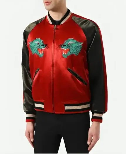 Succession S04 Jeremy Strong Red Jacket Front