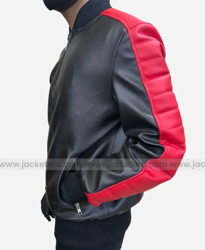 The Fall Guy 2024 Ryan Gosling Black And Red Jacket
