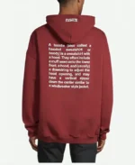 Vetements Definition Hoodie Maroon Back