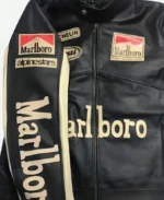 Vintage Marlboro Motorcycle Jacket Detailing