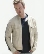 Aaron Paul Need For Speed Leather Jacket Right Arm