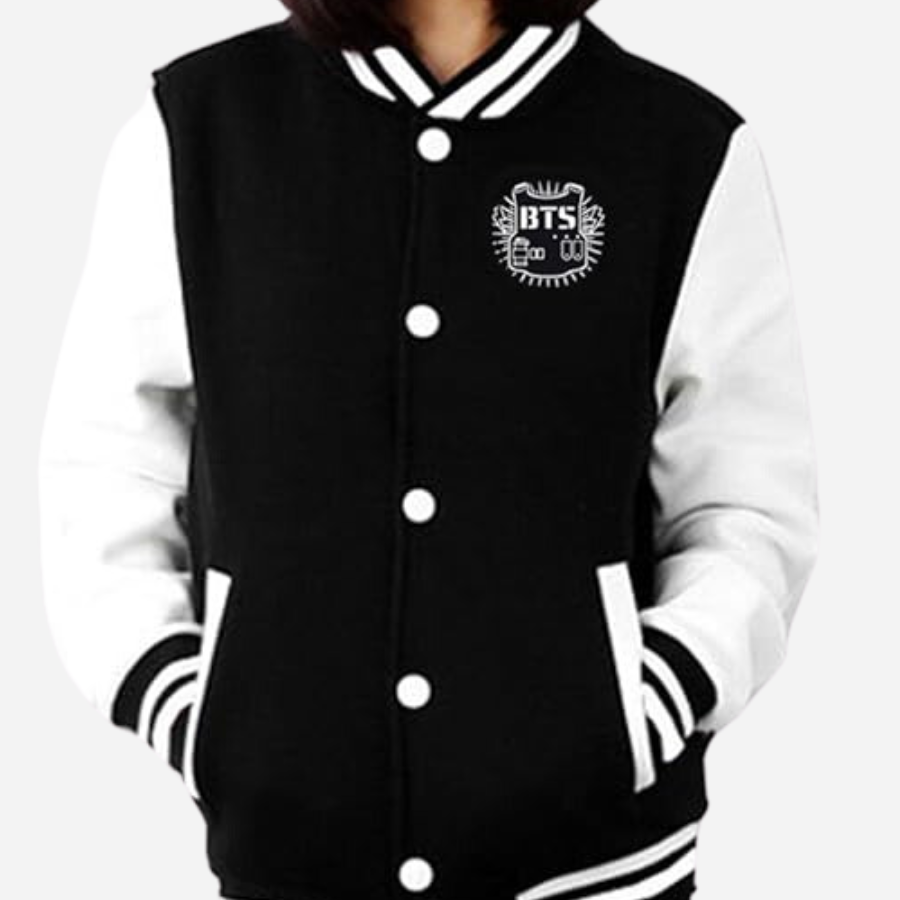 BTS Varsity Jacket black J-HOPE ジャケット HOPE ON THE STREET Varsity Jacket(black) - A-KPOP