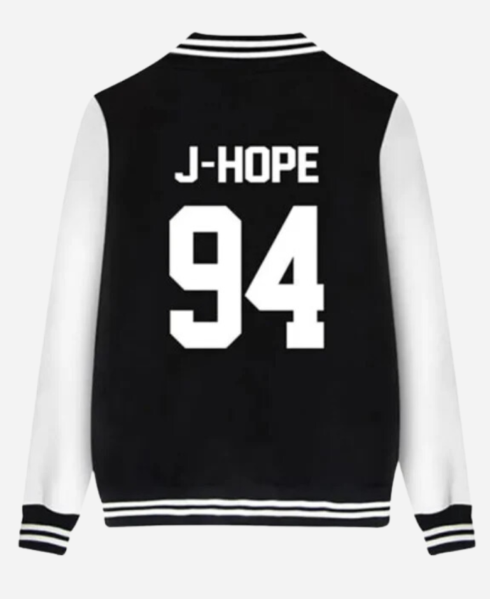 BTS J-Hope Varsity Jacket Back