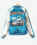 Chun Li Bonus Stage Street Fighter Jacket Blue Back