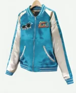 Chun Li Bonus Stage Street Fighter Jacket Blue Front