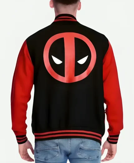 Deadpool Letterman Jacket Back