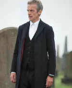 Doctor Who TV Series Peter Capaldi Blue Wool 12th Doctor Coat