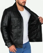 Elvis Presley 2022 Austin Butler Black Leather Jacket