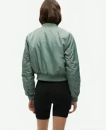 Emma Myers A Good Girl’s Guide to Murder Green Bomber Jacket