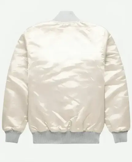 Harry Style Metallic Cream Jacket Back