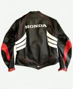 Honda CBR Women Motorcycle Leather Jacket Back