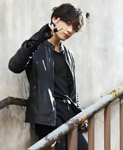 Jungkook Leather Jacket Right Arm