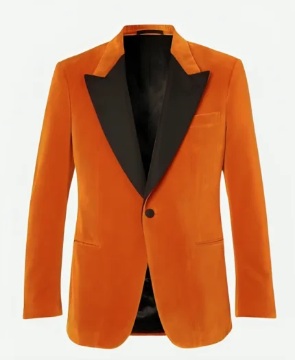 Kingsman Orange Tuxedo Suit Front