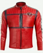 Kobra Kid My Chemical Romance Red Leather Jacket For Men And Women