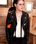 Kristen Stewart Black Leather Jacket