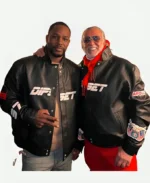 OVO Dipset Diplomats Black Leather Jacket