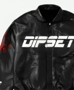 OVO Dipset Diplomats Leather Jacket Detailing