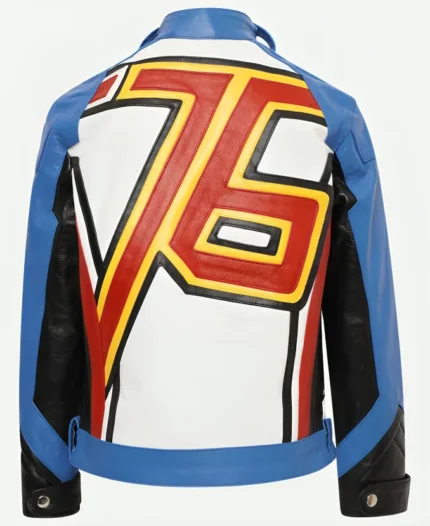 Overwatch Soldier 76 Video Game Leather Jacket Back