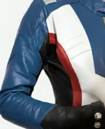 Overwatch Soldier 76 Video Game Leather Jacket Right Arm