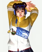 Video Game Street Fighter 6 Li-Fen Yellow and White Leather Jacket