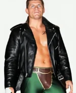 WWE Cody Rhodes US Flag Leather Jacket Detailing