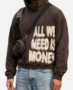 All We Need Is Money Hoodie in Brown
