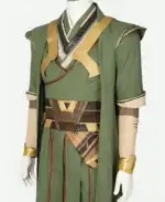 Doctor Strange in The Multiverse of Madness Baron Mordo Green Cosplay Costume Detailing