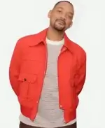 Mike Lowrey Bad Boys Ride or Die 2024 Will Smith Red Bomber Jacket