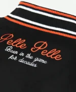 World Famous Pelle Pelle Black Varsity Jacket