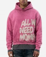 All We Need Is Money Pink Hoodie