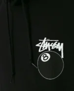 stussy 8 ball hoodie Detailing