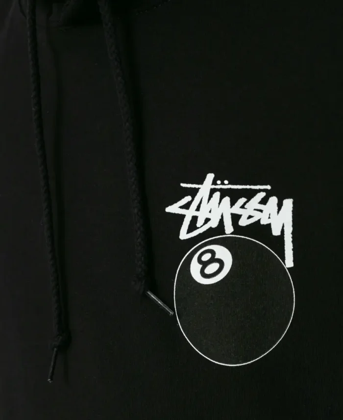 stussy 8 ball hoodie Detailing