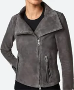 Allison Hargreeves Gray Suede Jacket